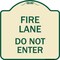 Signmission Fire Lane Do Not Enter Heavy-Gauge Aluminum Architectural Sign, 18" x 18", TG-1818-23986 A-DES-TG-1818-23986 - alternate 1